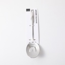 Stainless steel round slotted serving spoon