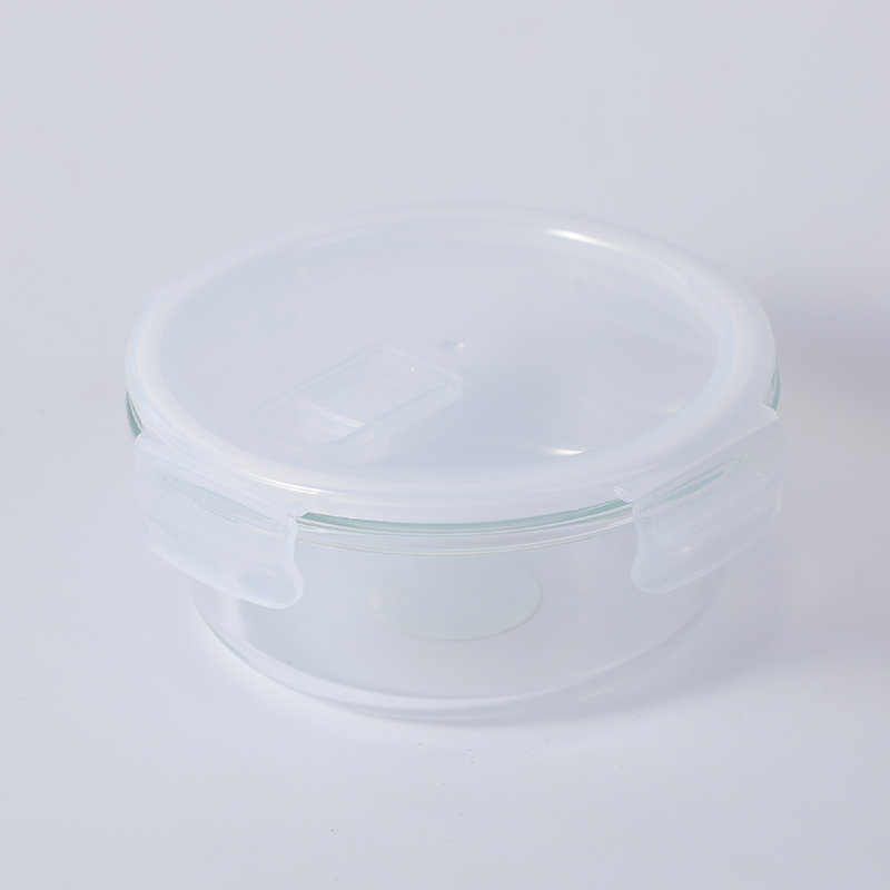 High borosilicate round glass fresh-keeping bowl-640ml