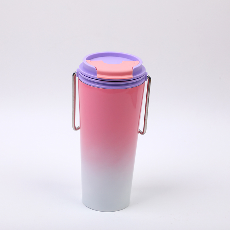 Stainless steel Portable thermos with handle - 600ml