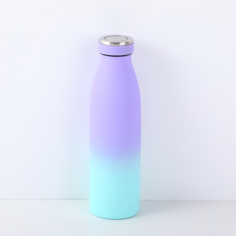 Simple milk vacuum bottle-purple