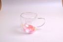 Pink dried flowers Glass - 250ml
