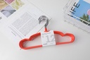 Pvc coated children's hanger - 12 pieces-orange