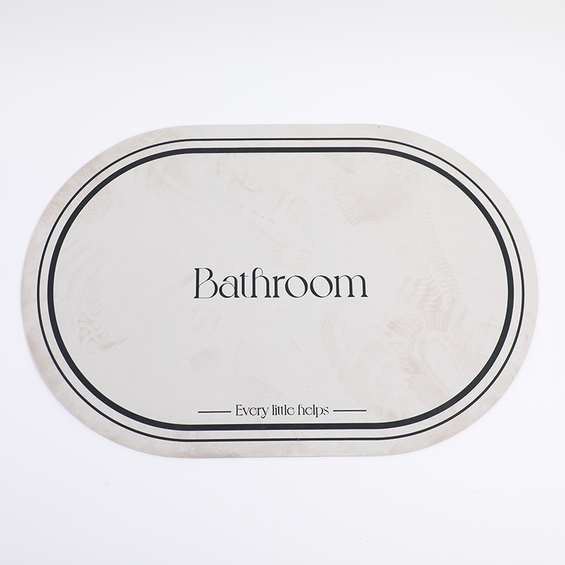 Moonlight White Round Diatomite Mat