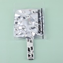 Square water ripple beauty makeup mirror with handle