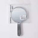 Round wavy beauty mirror with handle