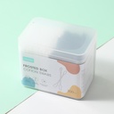 300pcs frosted box cotton swabs-black rod with earpick+white rod with point and spiral tip