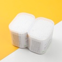 Super value clamshell box bamboo stick cotton swabs( tip and spiral end)-300pcs x 2 boxes