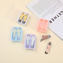 Small white rabbit series expoxy nail clippers set