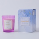 Thousand mirrors of purple scented candle