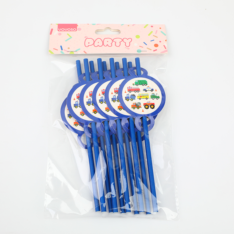 Party Car Series Paper Straws*10pcs