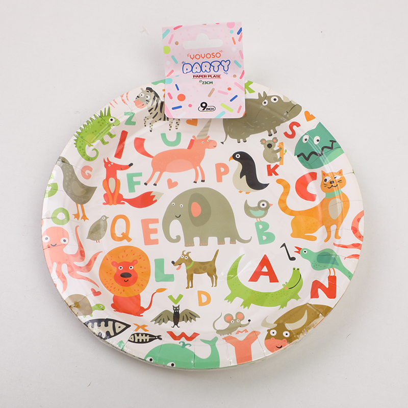 Party Animal World Series 7" Plate*10pcs