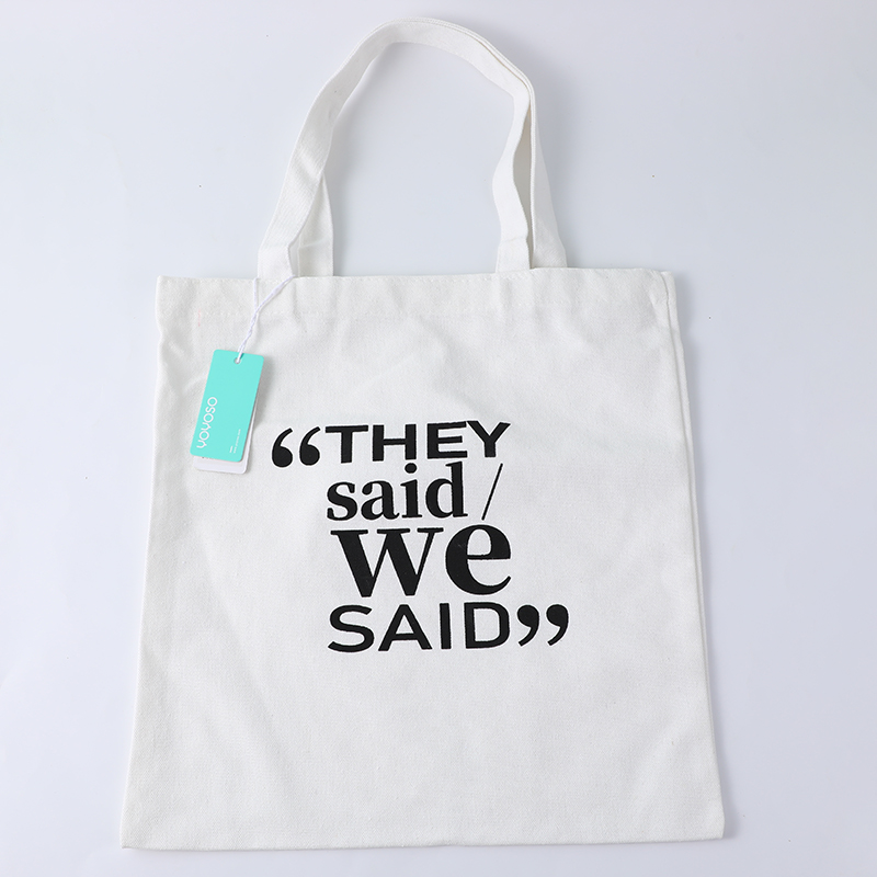 Simple english letters shopping bag