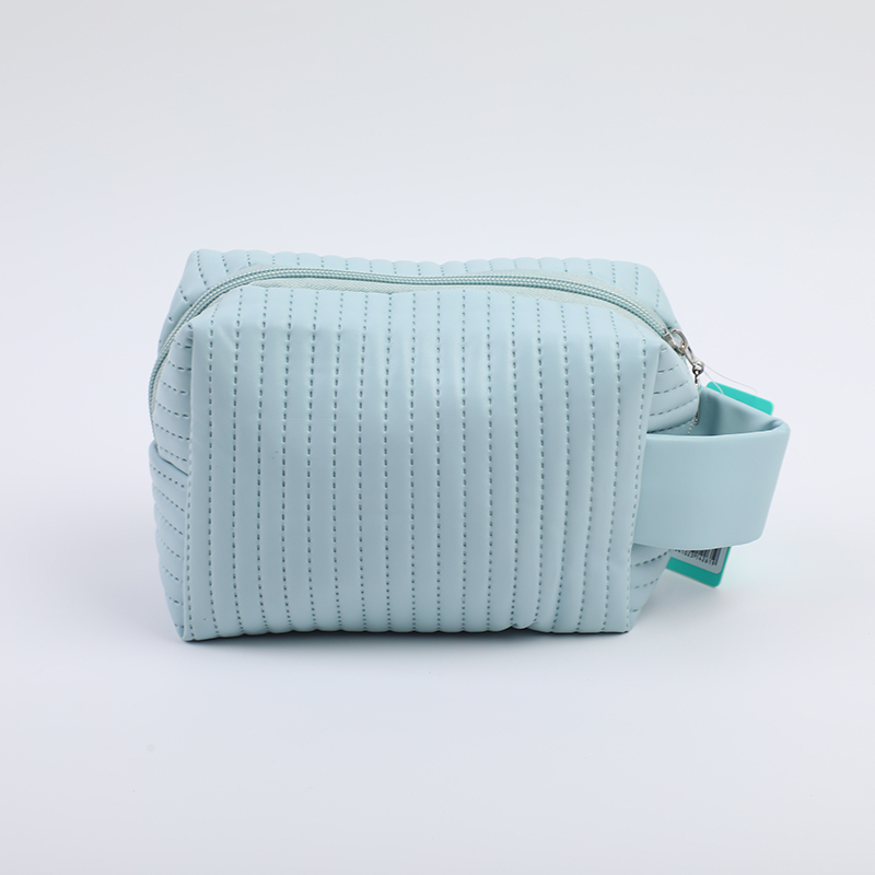 Simple Round Toiletry Bag-Blue