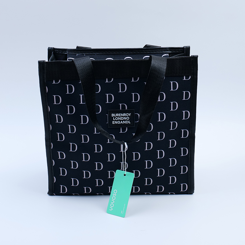 Simple Letters Handy Square Cosmetic Bag