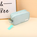 WabiSabi Style Portable Wet/Dry Wash Bag-blue 