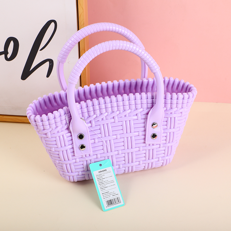 Stylish hand-held shoulder bag-purple