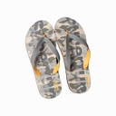 Trendy letters camouflage mens flip flops     camouflage gray 40-41