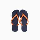 Simple unicolor mens flip flops   navy  41-42