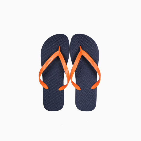 Simple unicolor mens flip flops   navy  43-44