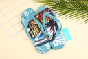 Printed pattern men's flip flops HM8049-20-size 43-44 (green)