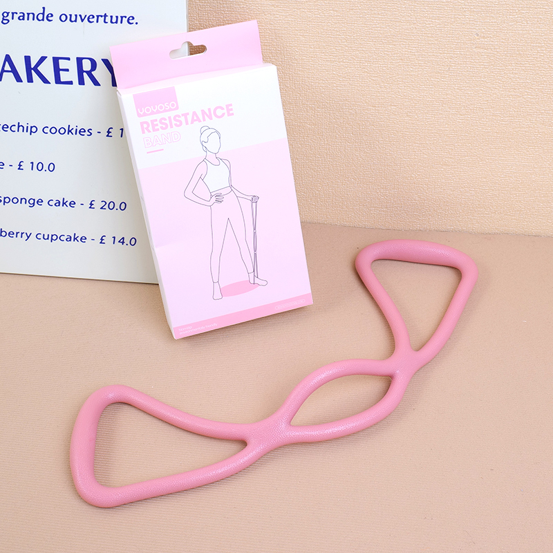 TPE pink 3-hole elastic band