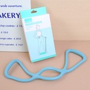 TPE green 3-hole elastic band