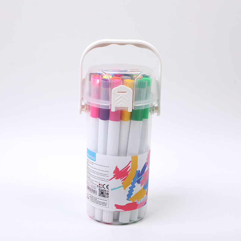 24 colors Triangle Rod Double-ended Watercolor Pencils Transparent cap model 241 new 
