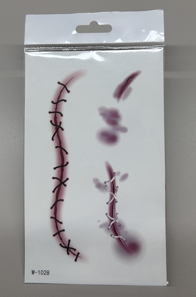 Halloween series-Thrilling Wound Face Stickers