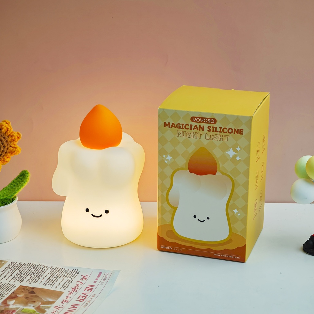 A022 Halloween Candle Silicone Night Light