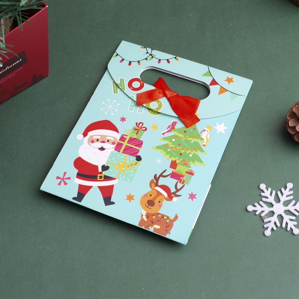 Christmas Series - Santa Claus Gift Bag - Blue Size S