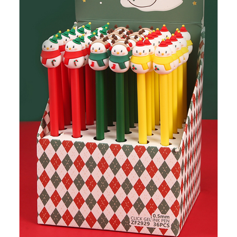 Christmas snowman gel pen-blue
