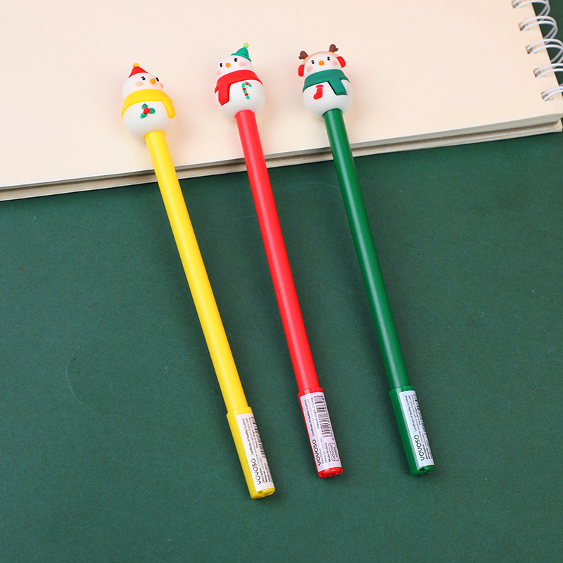 Christmas snowman gel pen-black refill
