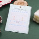Christmas series -Ice Blue and Pink Affection Nail Stickers