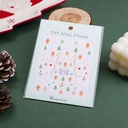 Christmas series -Soft Color Christmas Affection Nail Stickers