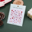 Christmas series -Warm Color Christmas Fun Nail Stickers