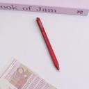 Red grip solid color smooth neutral pen - red core 0.5mm