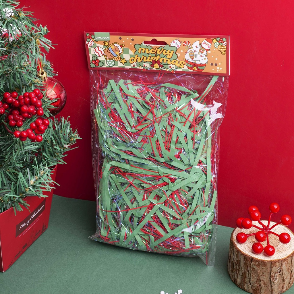 Christmas Series - Red and Green Raffia 30g