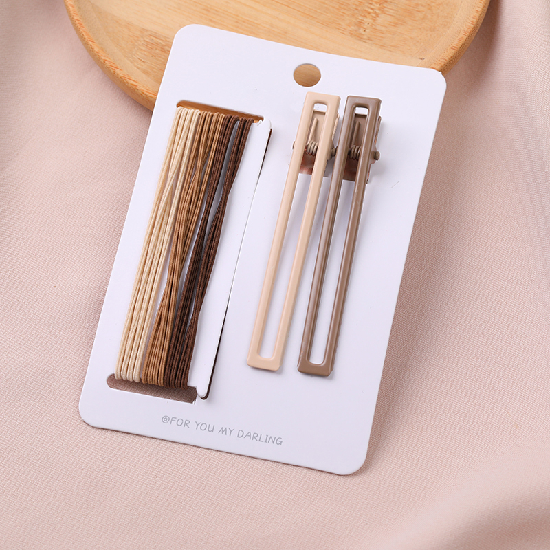 Versatile Hair Ties & Clip Combo Set-7
