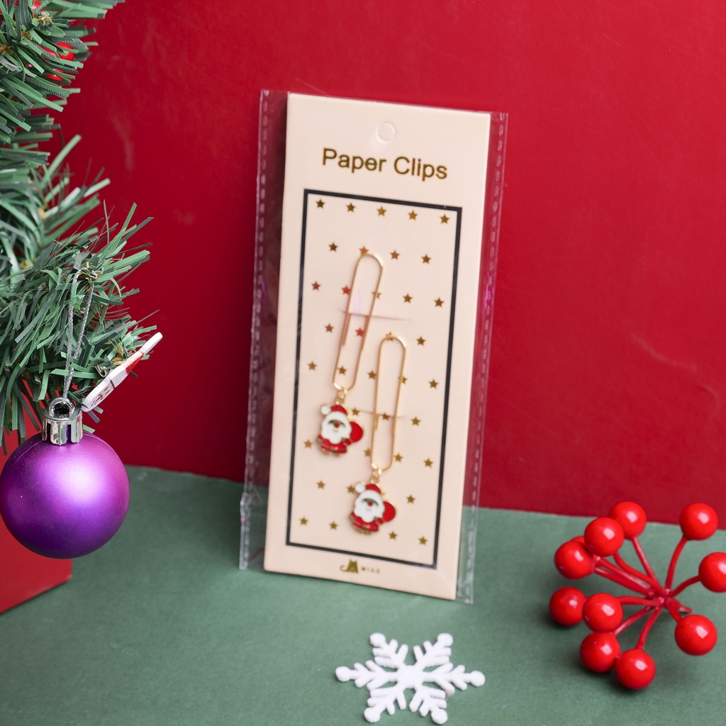 Christmas series santa creative bookmark 2pcs