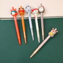 Christmas retractable gel pen-black refill