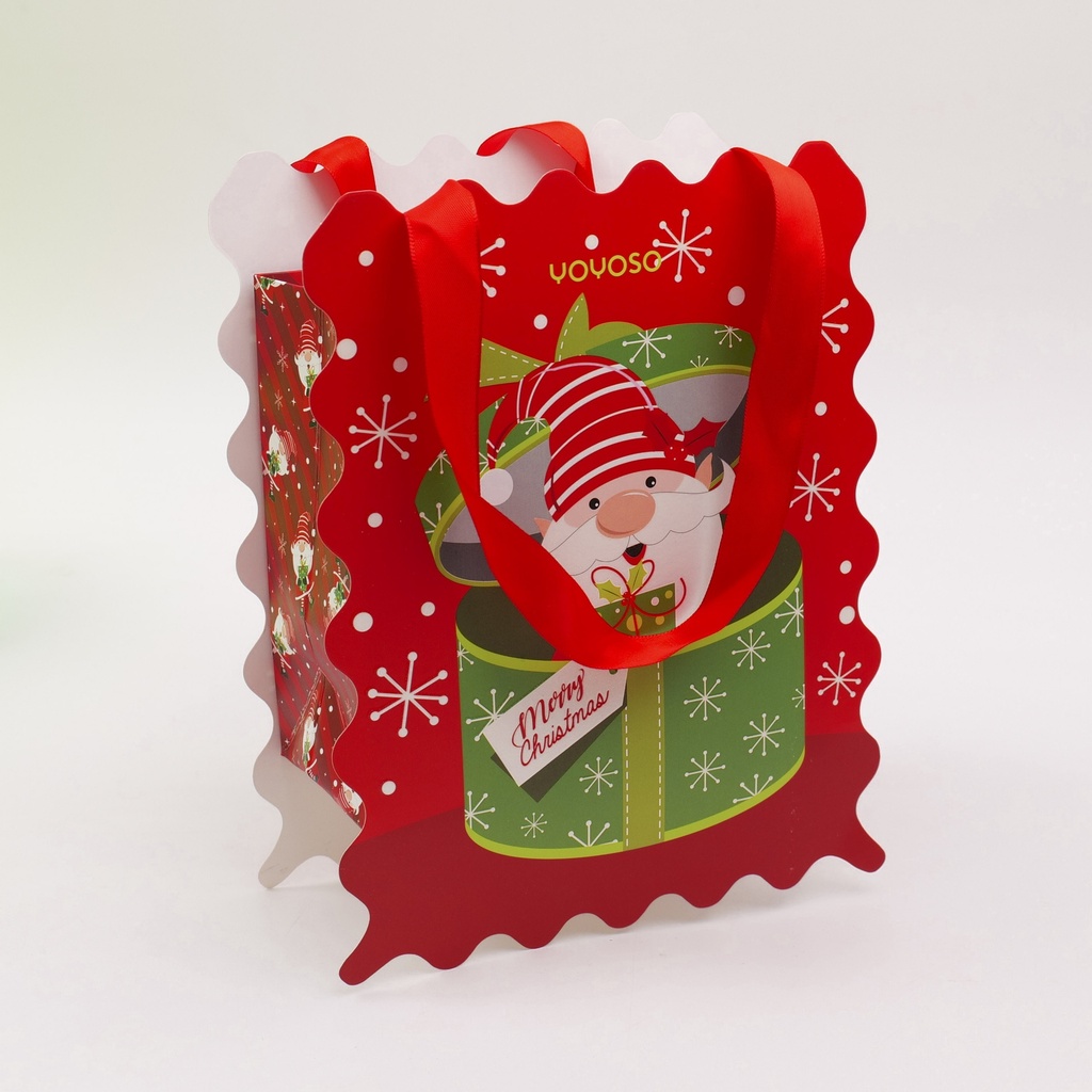 Christmas Series - Stylized Gift Bag in Red