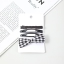 Delicate checkered hairpin 4 pcs