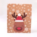 Warm winter christmas series kraft paper bag-L