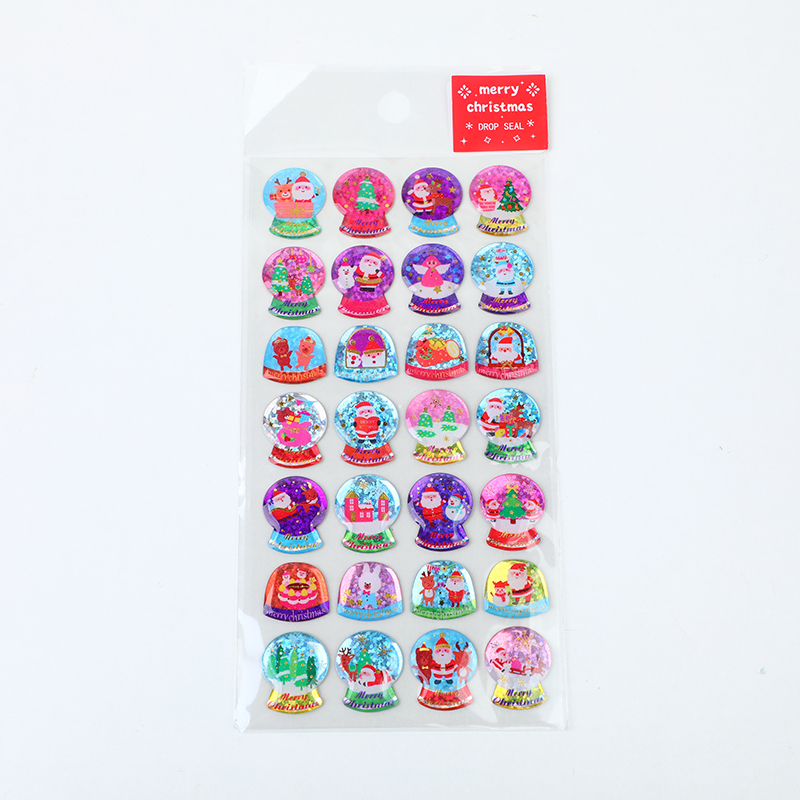 Christmas series glitter crystal sticker YT-DJ204-206