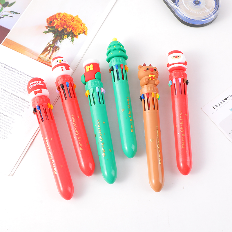 7979 Christmas carnival night ten color ballpoint pen