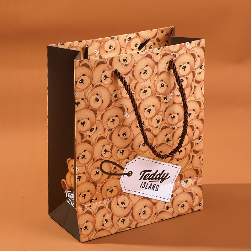 TEDDY ISLAND series repeat bear gift bag-M