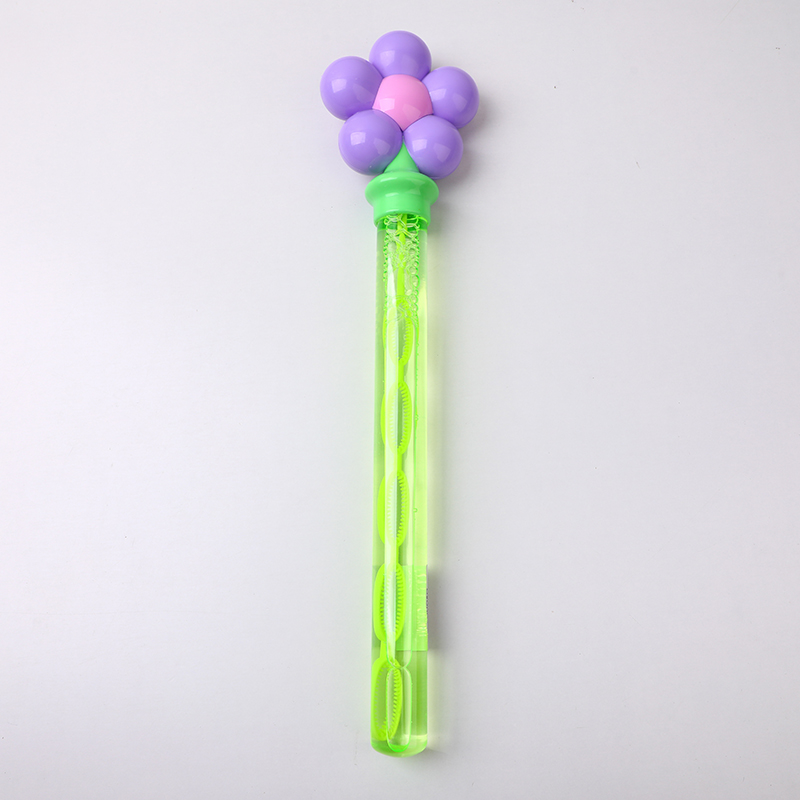 6635 Dopamine colorful flower long bubble wand toy