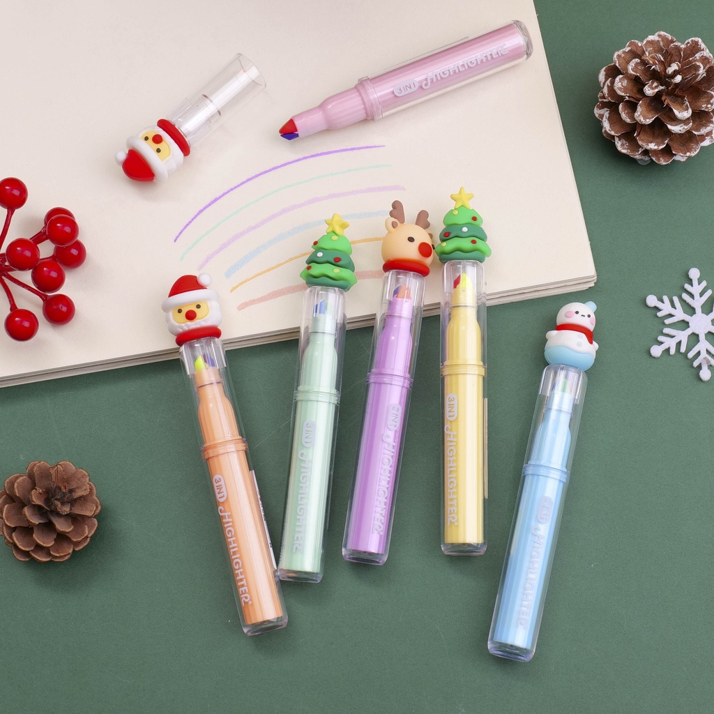 Christmas Series - Silicone Three-color Highlighter