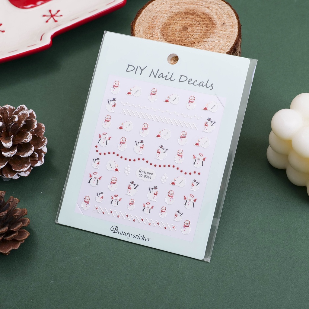 Christmas series -Adorable Snow Festival Nail Stickers