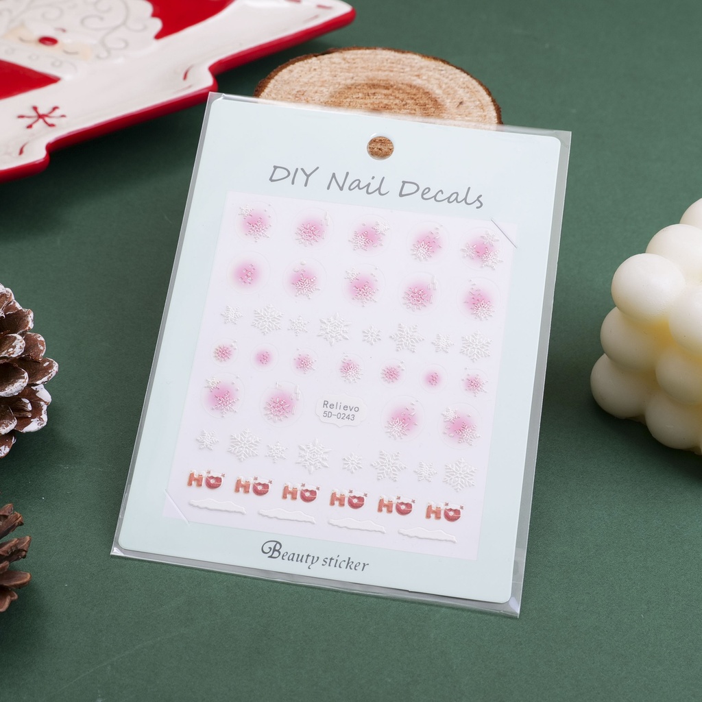 Christmas series -Snowy Christmas Nail Stickers